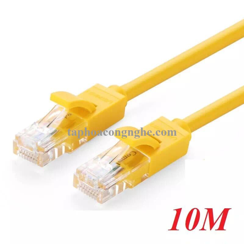 Ugreen 30642 10M màu Vàng Cáp mạng LAN CAT5E UPT NW103 30030642